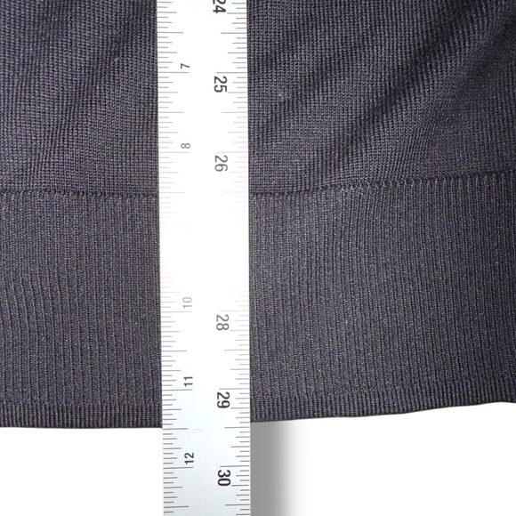 LANE BRYANT Modern Long-Sleeve Open-Front Cardigan - 18/20 Black - Picture 14 of 14